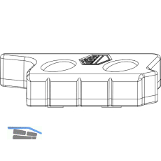 MACO MM Hebeteil Falzluft 12 mm Eurofalz 18 mm 9V silber links (356299)