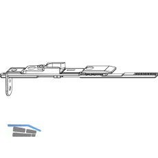 MACO MM Endverschluss Stulpfl�gelgetriebe Euronut oben mit Schlie�teil