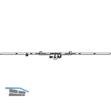 MACO MM Kantenverschluss mittig 2VZ, DM 15 mm, FFB 300-500 mm (211989)