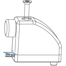 MACO HS Anschlagpuffer mit Schraube, Fl�gelabstand 28 mm, wei� (102945)