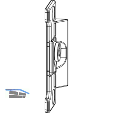 MACO Anpressverschluss verdeckt Fl�gelteil 13V ohne Beschlagsnut (208195)