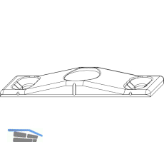 MACO Hebeschlie�teil f. Rund-/Schr�gfenster, FL 12mm, Eurofalz 24mm,13V (206200)