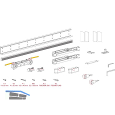 TERNO Magic 2 Beschlagset 1-flg. 80 kg Fl�gelbreite 680-1800 mm