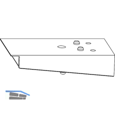 MACO Fiber-Therm Dichtungsplatte, Zwischenprofil 115 mm, silber (362790)
