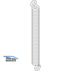 GU-937/934 HS Zugfeder f�r Hebegetriebeschloss, ab 200 kg, Stahl verzinkt