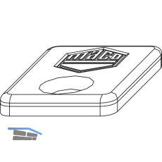 MACO MM Stulpniederhalter f�r kurze Getriebe, silber (213287)