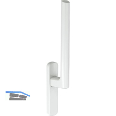 MACO HS Griff 12 innen, ohne PZ, mit Nocken, VK-10mm, Alu wei� RAL9016 (218399)