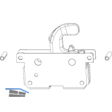 MACO HS Hakenkasten f�r Hakengetriebe, silber (104296)