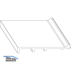 MACO Fiber-Therm Zwischenprofil 155 L=2500 mm B=155 mm GFK silber (480545)