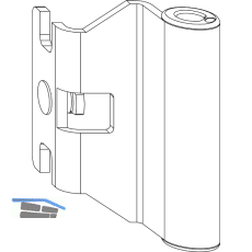 MACO Bandwinkel DTuni 4/18- 9 u. 12/18- 9 mm 160 kg silber (202534)