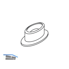 MACO Schnapperrolle f�r Eurofalz 10 x 7 mm, Kunststoff silber (44174)