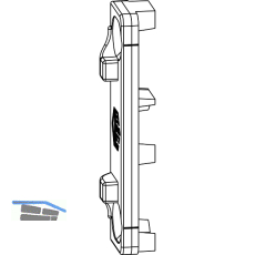 MACO Anpressverschluss verdeckt Rahmenteil Euronut 6/8/4 (94478)