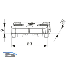 MACO Schlie�teil iS PVC 12/20-13, DECEUNINCK/WINSA, silber (96355)