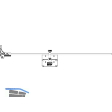 MACO Bohrlehre Anpressverschluss, mit Anschlagstange, aufschraubbar (11029)
