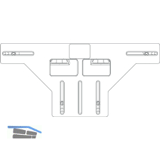 MACO Fr�sschablone Scherenlager Schr�gfenster DT, Holz, Falzluft 12 mm (23957)