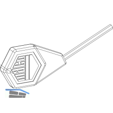 MACO Innensechskantschl�ssel SW 2,5 f. Seitenwechsel Fl�gelheber (24239)