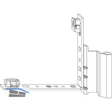 MACO Falzecklagerband AS/PVC ohne �V 12/20-13 mm, links, wei� (207921)