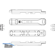 MACO Zweitscheregeh�use f�r PVC, KBE AD, silber (54641)