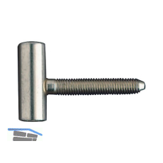 OTLAV Einbohrband Typ 100, Fl�gelteil, Band � 15 mm, Stahl vernickelt