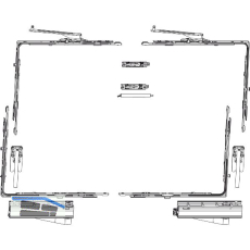MACO SKB-Z Grundkarton, Schema A, 160 kg, Versatz 9 mm, rechts, silber (455509)