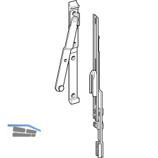 ROTO NT/NX Zweitschere f�r Rundbogenfenster silber (245764)
