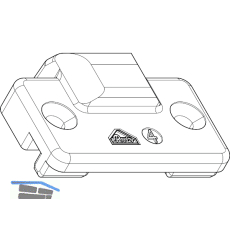ROTO NT/NX Mittelschlie�er verdeckt K/A/P Rahmenteil Nr.14 KBE/ROPLASTO/TROCAL