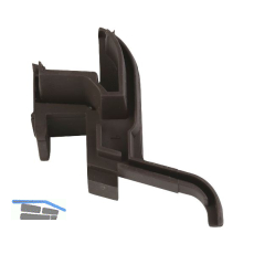GUTMANN Endkappe 45/34 X zu Neckar 22/34 F-TXL 90� EPDM braun rechts