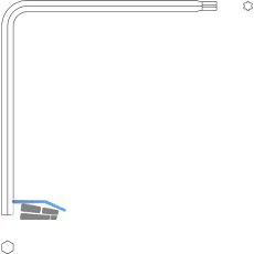 MACO Einstellschl�ssel f. i.S.-Zapfen u. Schlie�teile, TX15, ISK 4 mm (43647)
