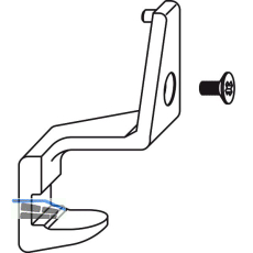 MACO RUSTICO Aushebesicherung BLR f�r Ladenband rechts, schwarz (13328)