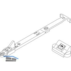 MACO RUSTICO Komfort-Ladenhalter f�r T�ren selbstarretierend, universal, schwarz