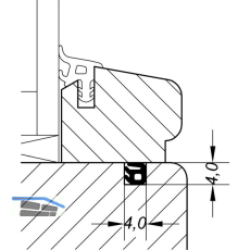 Glasleistendichtung AC 5587 D, Kunststoff braun