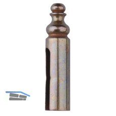 OTLAV Aufsteckh�lse Typ 839, f�r T�rband Typ495 � 14 mm, Messing bronze