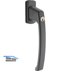 MACO SKB-S/SE/PAS Drehgriff sperrbar, ohne Vierkant, Alu schwarzbraun eloxiert