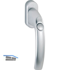 HOPPE Fenstergriff ATLANTA mit Druckknopf, Aluminium silber eloxiert