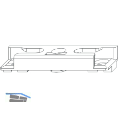 MACO Schlie�teil iS Euronut 7/8/4, Falzluft 12 mm, Positionszapfen 12x3 (96691)