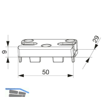 MACO Schlie�teil iS PVC 12/20-13, BRUEGMANN/VEKA, silber (354092)
