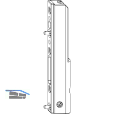 MACO Ecklagerband PVC, mit 3 mm Positionszapfen, 120 kg, wei� (206848)