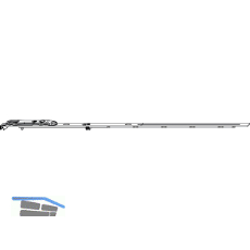 MACO MM Stulpfl�gelgetriebe fix iS Beschlagsnut FFH 431-660 mm silber (202873)