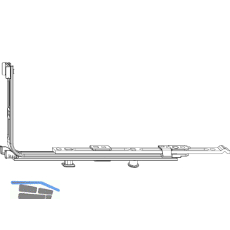 MACO MM Eckumlenkung waagrecht 1 iS, verl�ngerbar (222205)