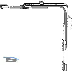 MACO MM Eckumlenkung SFG 2-flg 1iS 1 Schlie�teil silber (222210)