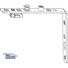 MACO MM Dreh-Kippbandstulp AS/PVC/DTuni oben silber (202270)