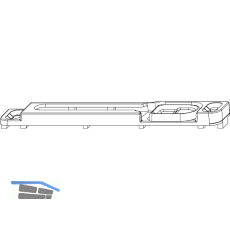 MACO Schlie�teil f. Kantenverschluss, mont. Kippschere, Euronut 7/8/4 (56910)