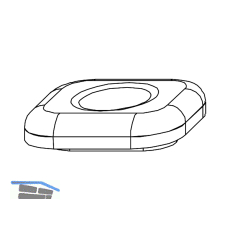 MACO Hubbegrenzung 90�, aufschraubbar, Zinkdruckguss silber (357081)
