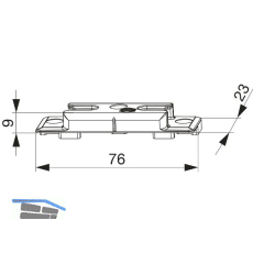 MACO Schlie�teil iS PVC 12/20-13, REHAU Geneo MD, silber (359752)