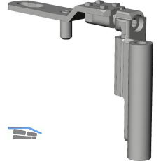 WINKHAUS Drehlagerband DL.K.20-9.RS.WS, 12/20-9V, 130kg, rechts, wei�