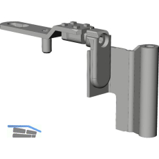 WINKHAUS Drehlagerband DL.K.20-9.LS.WS, 12/20-9V, 130kg, links, wei�