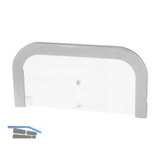 Durchreiche f�r 4 - 5,5 mm Glasst�rke, 300 x 152 mm, Kunststoff hellgrau