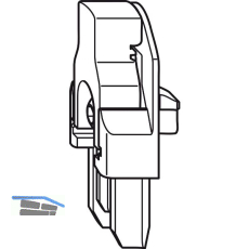 WINKHAUS Rahmenteil RT.DFE-TFE.S, Stulpfl�gelgetriebe, silber