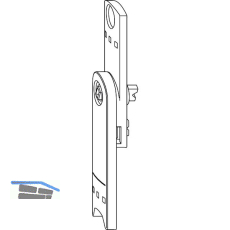 WINKHAUS Duofunktionselement DFE, Fehlschaltsicherung, Auflaufst�tze, silber