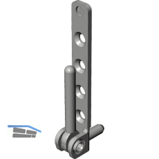 WINKHAUS Ecklager EL.K.6-3-16.BR, symmetrisch, 100 kg, braun